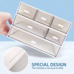 Desk Organizer with 6 Drawers, Desk Storage Box Office Drawer Organizer Desk Organization and Storage Pen Storage Plastic Makeup Storage Suitable for Office, School, Home - Image 5